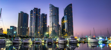 Photo of Busan at dusk by Jongsoo Hur from PxHere