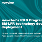 Cover page of the presentation done by newcleo at the GIF talks with Industry webinar N°1